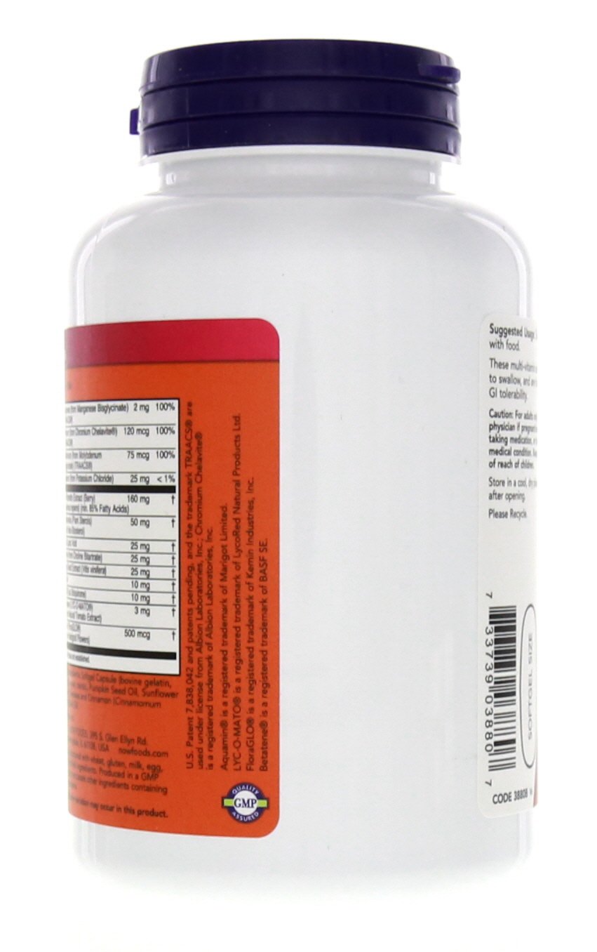 NOW Foods Adam gluten-free certification on label