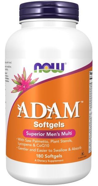 NOW Foods Adam bottle packaging box visible for convenient access
