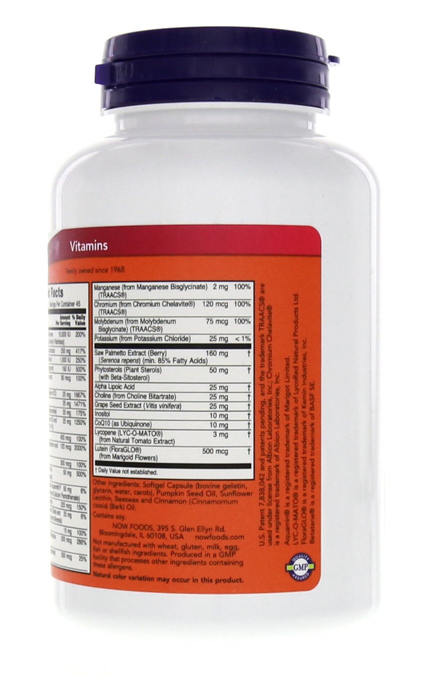 NOW Foods Adam serving size details for daily intake