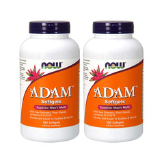 Now Foods ADAM bottle front in two-pack for men's daily wellness