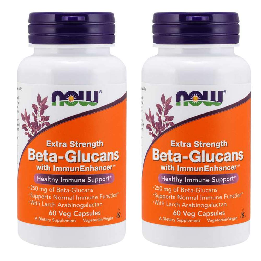 NOW Foods Beta-Glucans ImmunEnhancer bottle front for everyday immune support