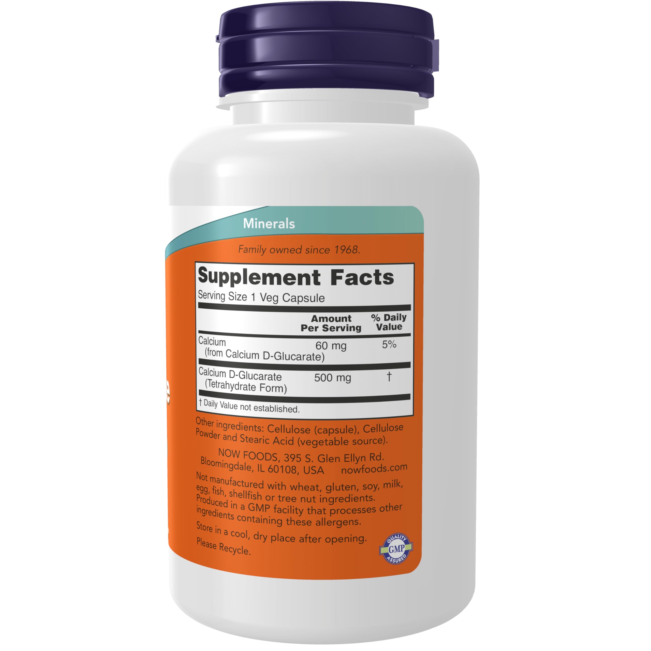 NOW Foods Calcium D-Glucarate capsules arranged for daily detox routine.