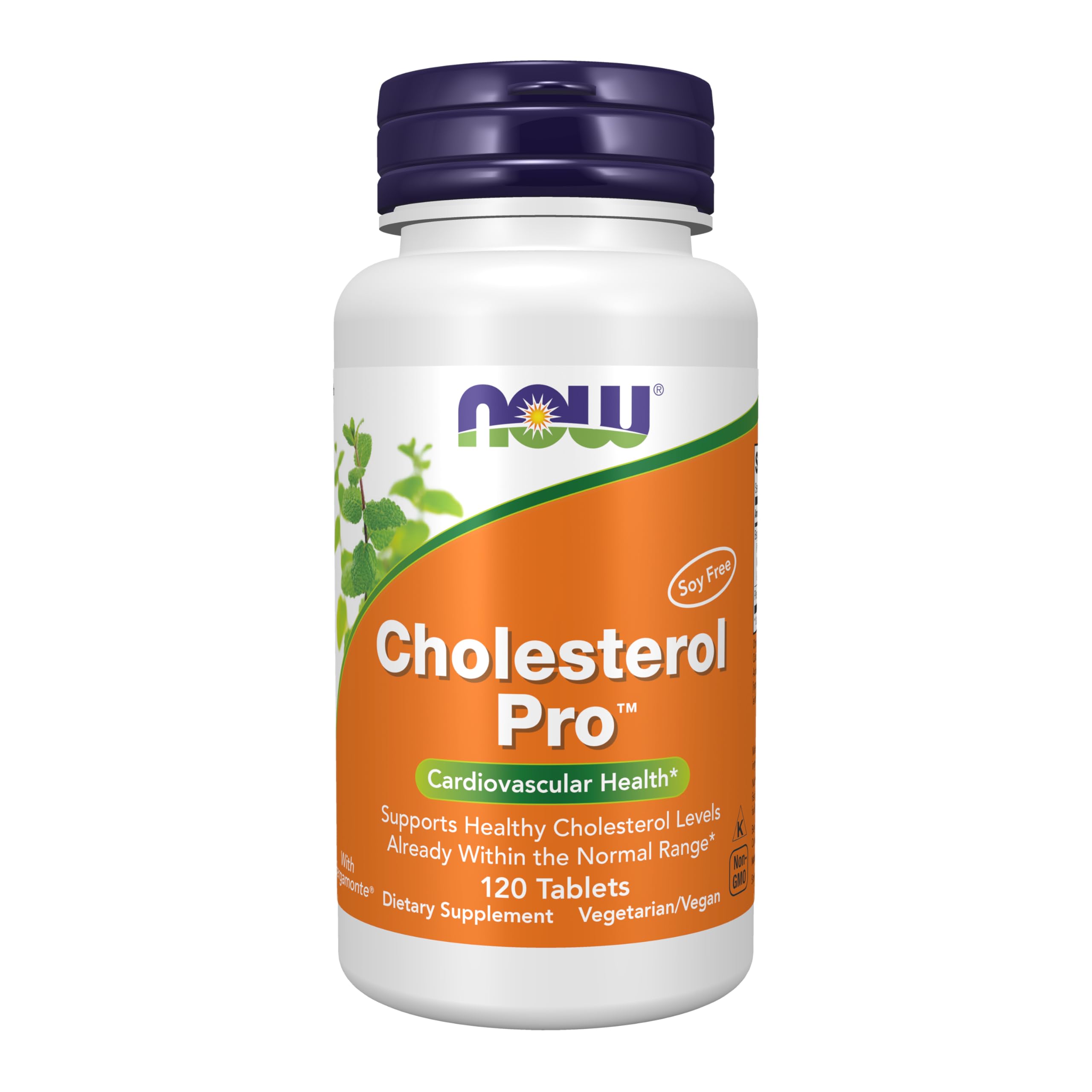 NOW Foods Cholesterol Pro Bergamonte bottle shows heart health support.