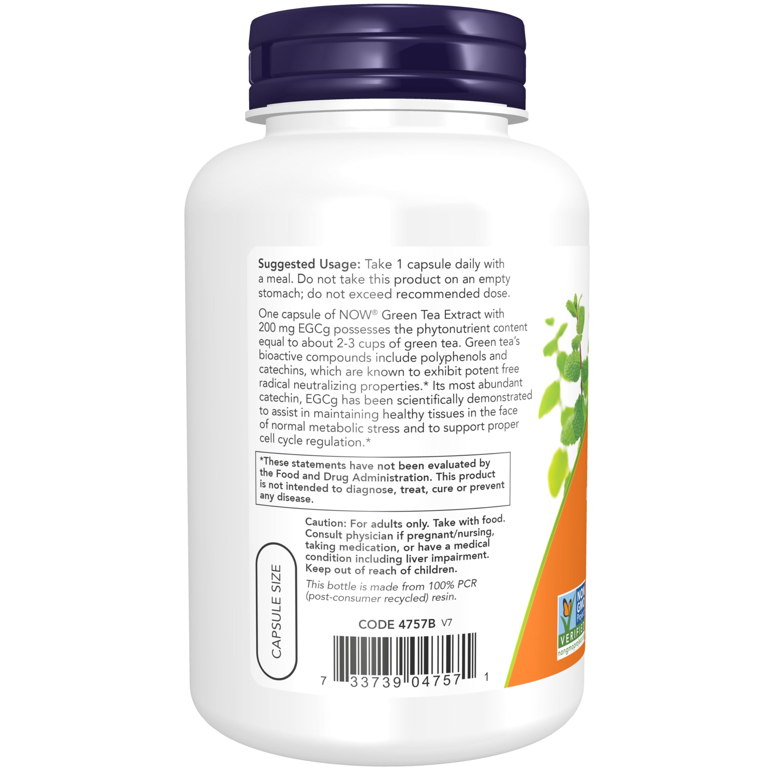 NOW Foods EGCG green tea extract packaging label two-pack display for easy routine
