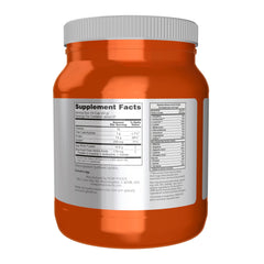 NOW Foods Egg White Protein label close-up highlighting unflavored formula