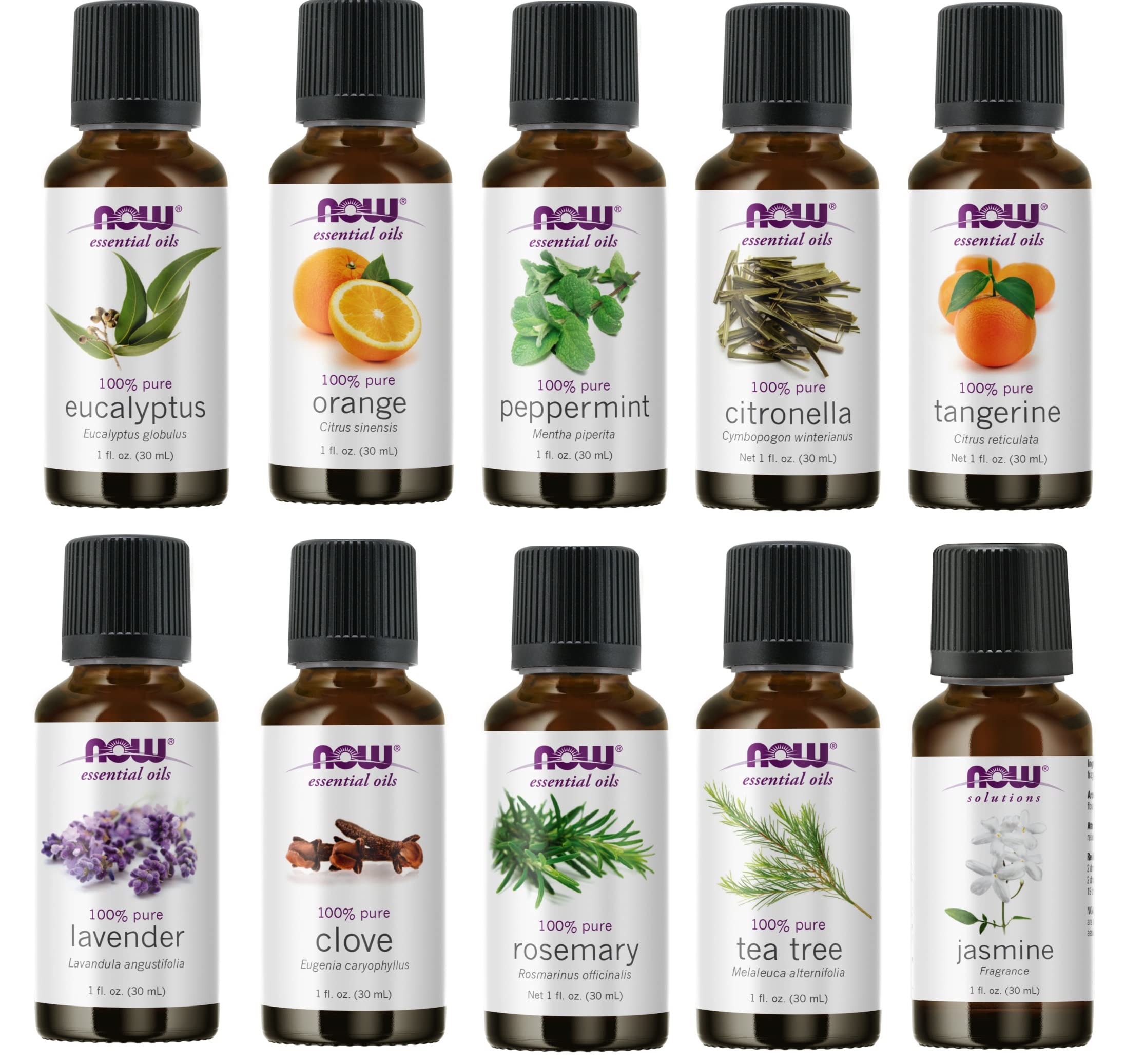 NOW Foods Jasmine essential oil for soothing ambiance and floral aromatherapy at home.