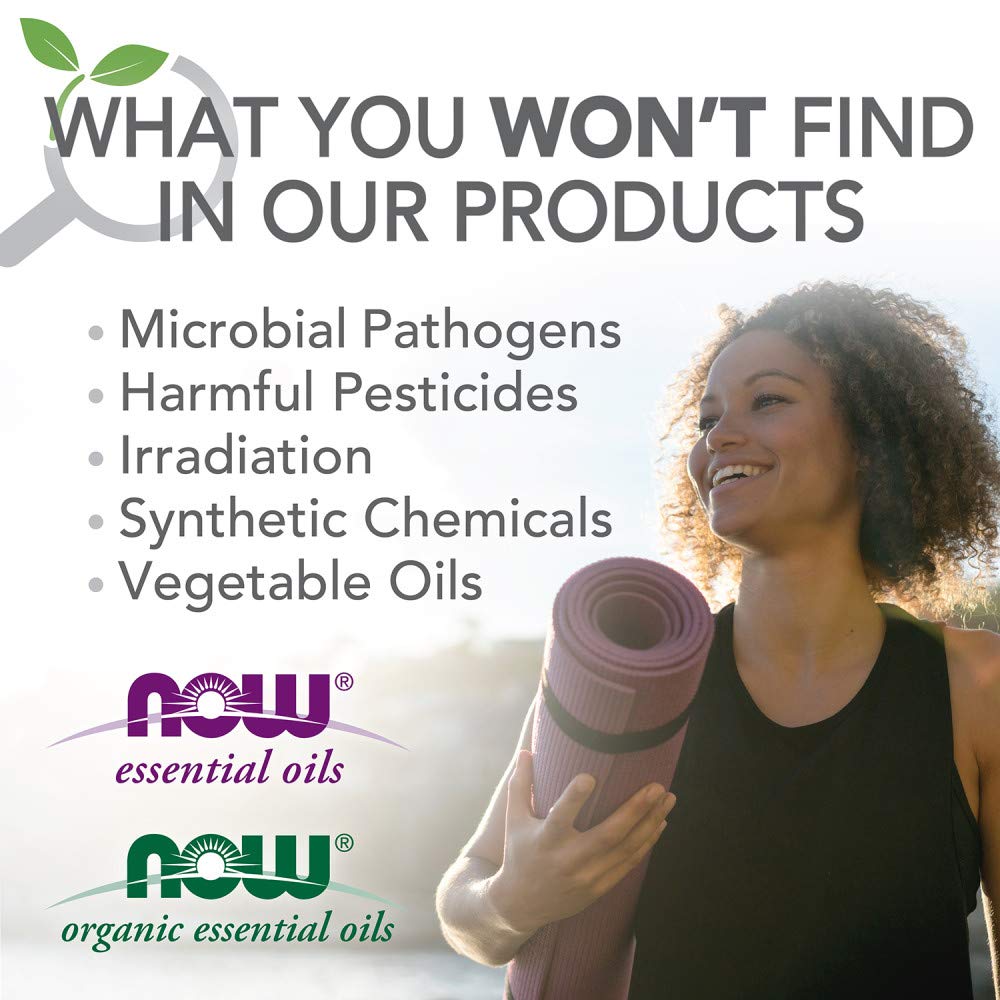 NOW Foods Peppermint essential oil for cooling breath and invigorating room scent.