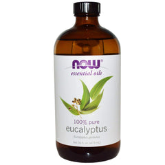 NOW Foods Eucalyptus Globulus Oil bottle for aromatherapy and mood clarity