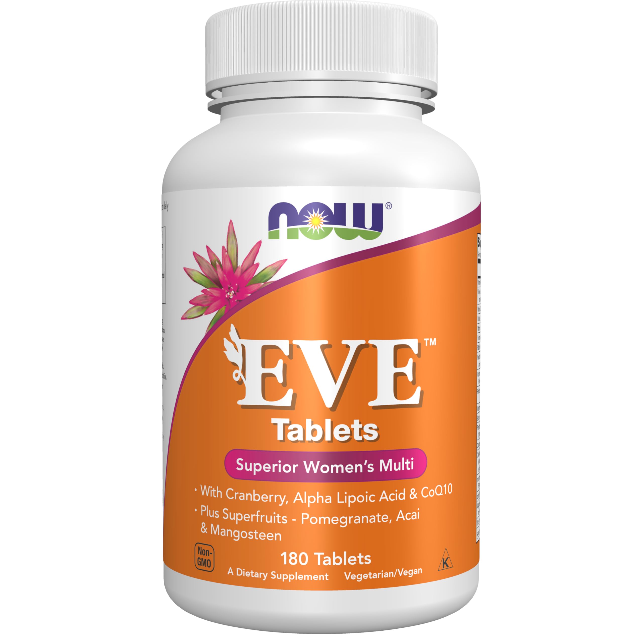 NOW Foods Eve multivitamin bottle with cranberry for daily wellness