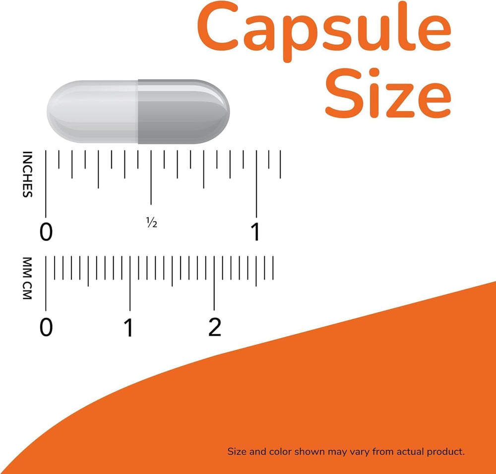Close-up of NOW Foods GABA 500 mg capsules poured into a glass.