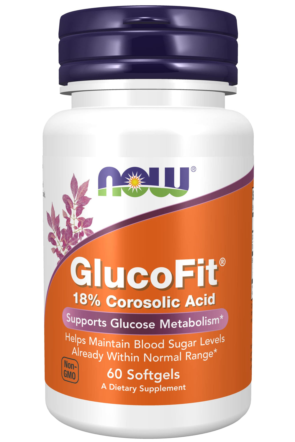 NOW Foods GlucoFit bottle with softgels for daily supplement routine