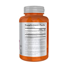 NOW Foods HMB 500 mg bottle back label detailing ingredients