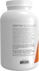 NOW Foods Inositol Powder with scoop for easy measuring.