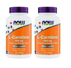 NOW Foods L-Carnitine 1000mg bottle front for daily energy support.