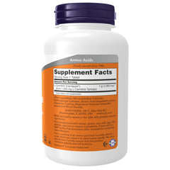 NOW Foods L-Carnitine 1,000 mg label shows vegetarian, non-GMO credentials