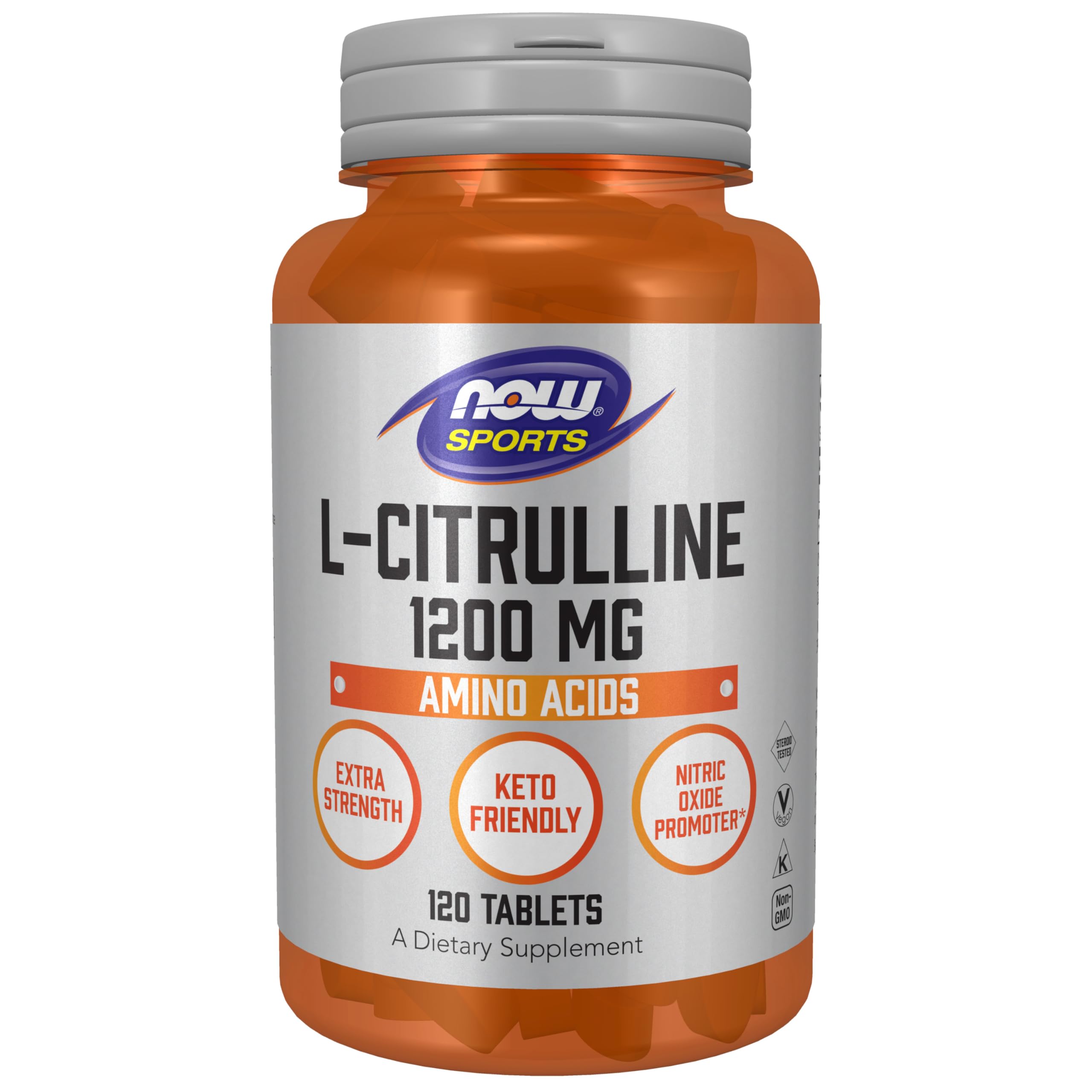 NOW Foods L-Citrulline extra-strength tablet for athletic support.