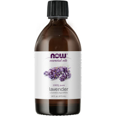 NOW Foods Lavender Oil bottle for diffusing and calming spaces