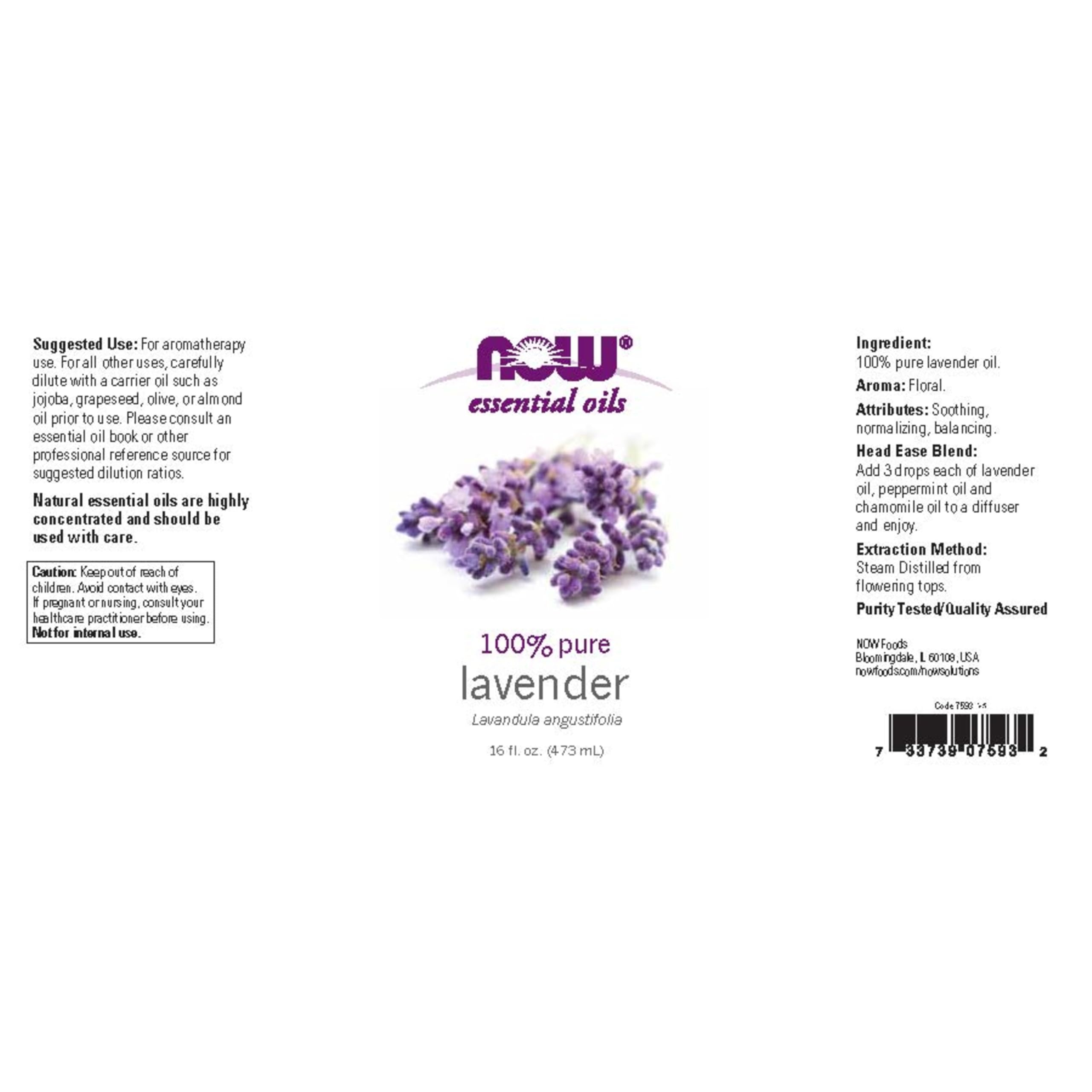NOW Foods Lavender Oil diffuser setup for relaxation
