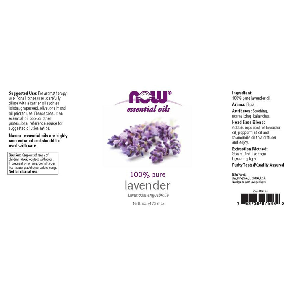 NOW Foods Lavender Oil diffuser setup for relaxation