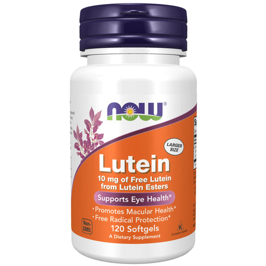NOW Foods Lutein Esters bottle front for eye health support