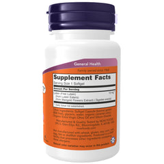 NOW Foods Lutein Esters softgels close-up highlighting 10 mg dosage for eye support