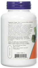 NOW Foods Magnesium Citrate caps 2-pack front highlights budget-friendly convenient two-pack supplement.