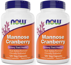 NOW Foods Mannose Cranberry bottle cap close-up for UT health support