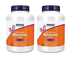 NOW Foods Melatonin 10 mg bottle for night-time support and easy dosing.