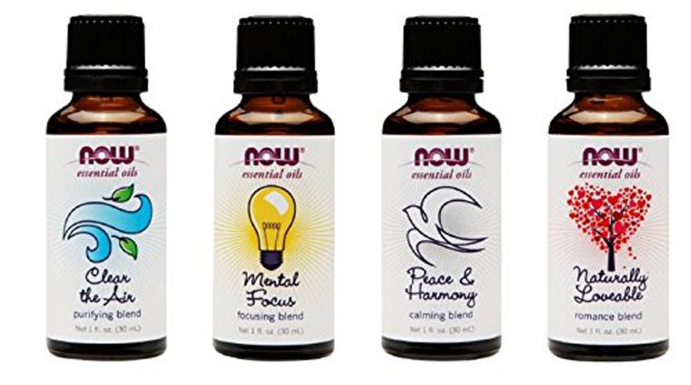 Now Foods Mood Lifting Blend bottle for diffuser aromatherapy and mood enhancement.