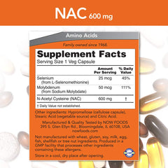 NOW Foods NAC daily-use pack demonstrates easy daily routine with NAC capsules.