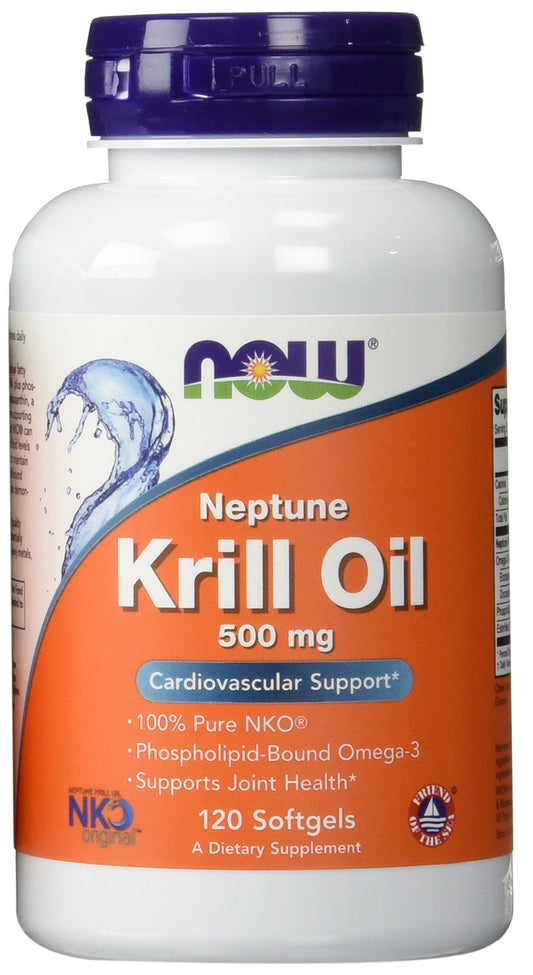 NOW Foods Neptune Krill Oil bottle showing the 2-pack, for potential joint support use.