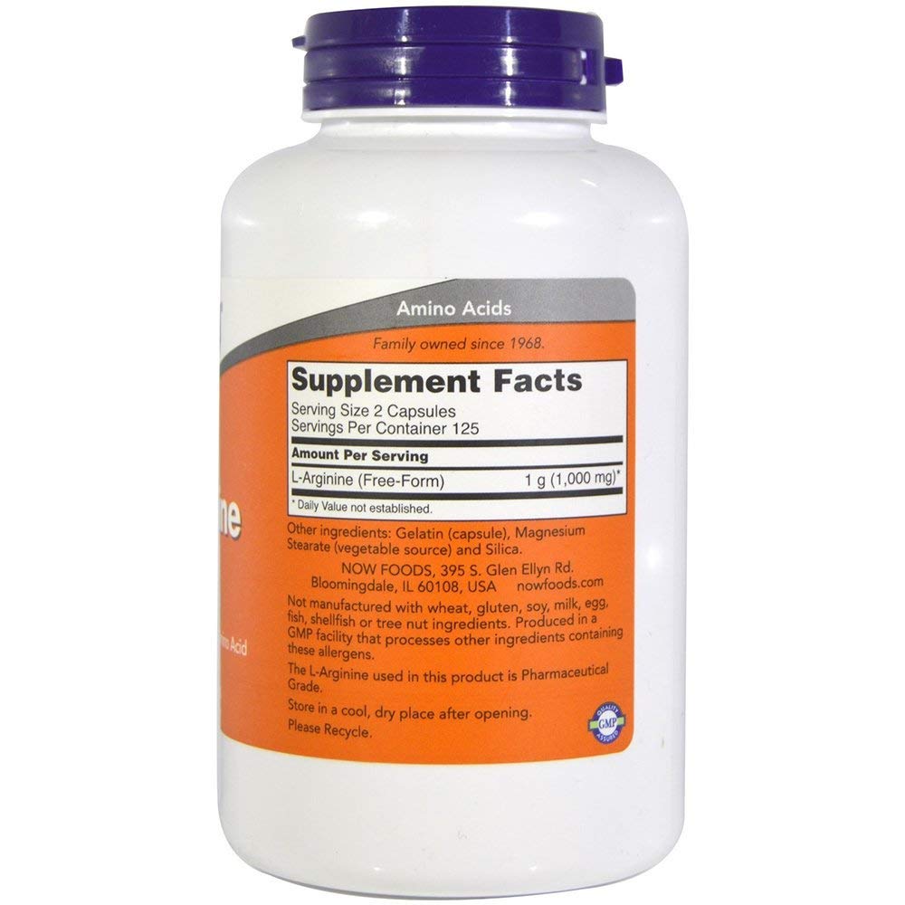 Two NOW Foods L-Arginine bottles in pack for extended supply