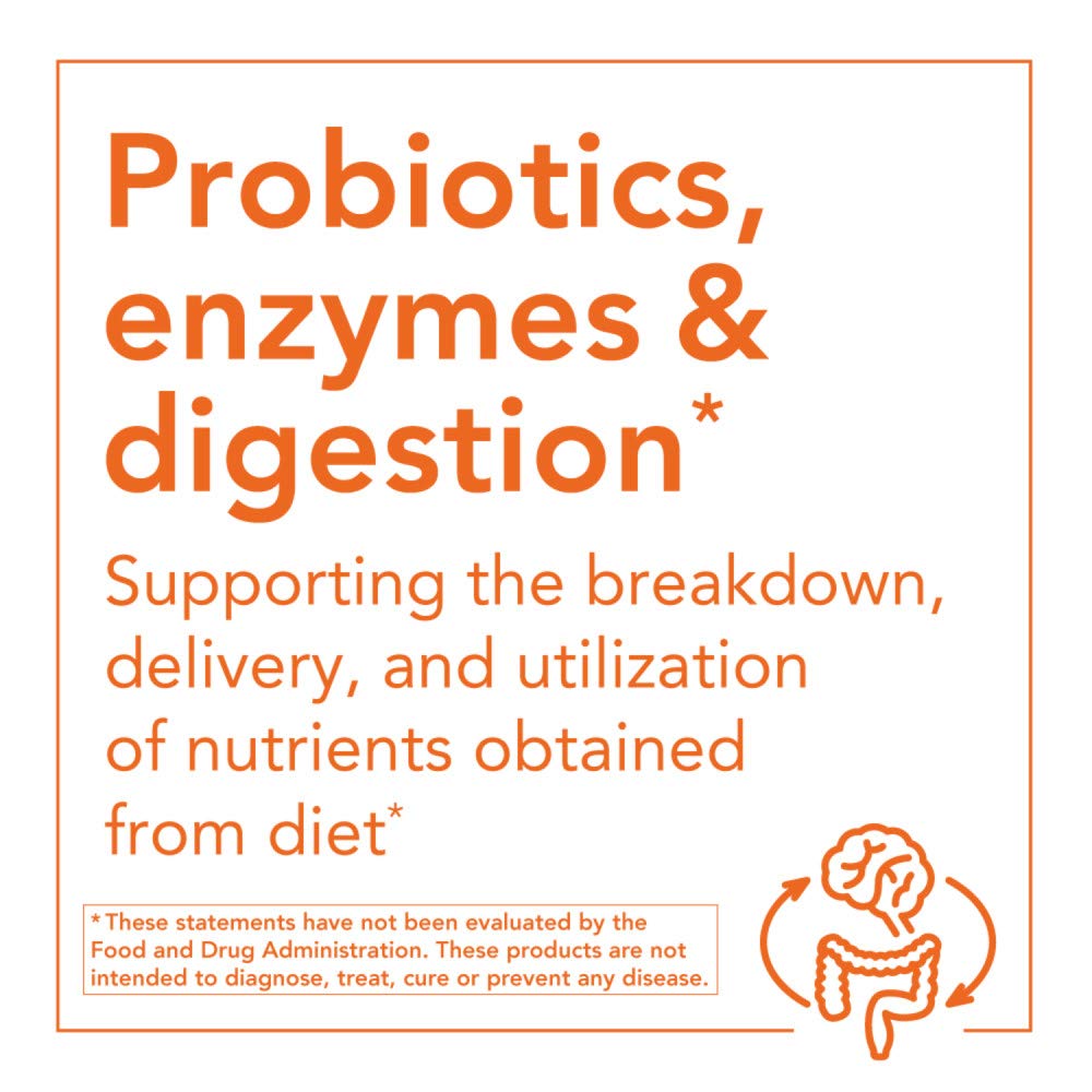 NOW Foods Probiotic-10 graphic highlights 25 billion CFU and 10 strains