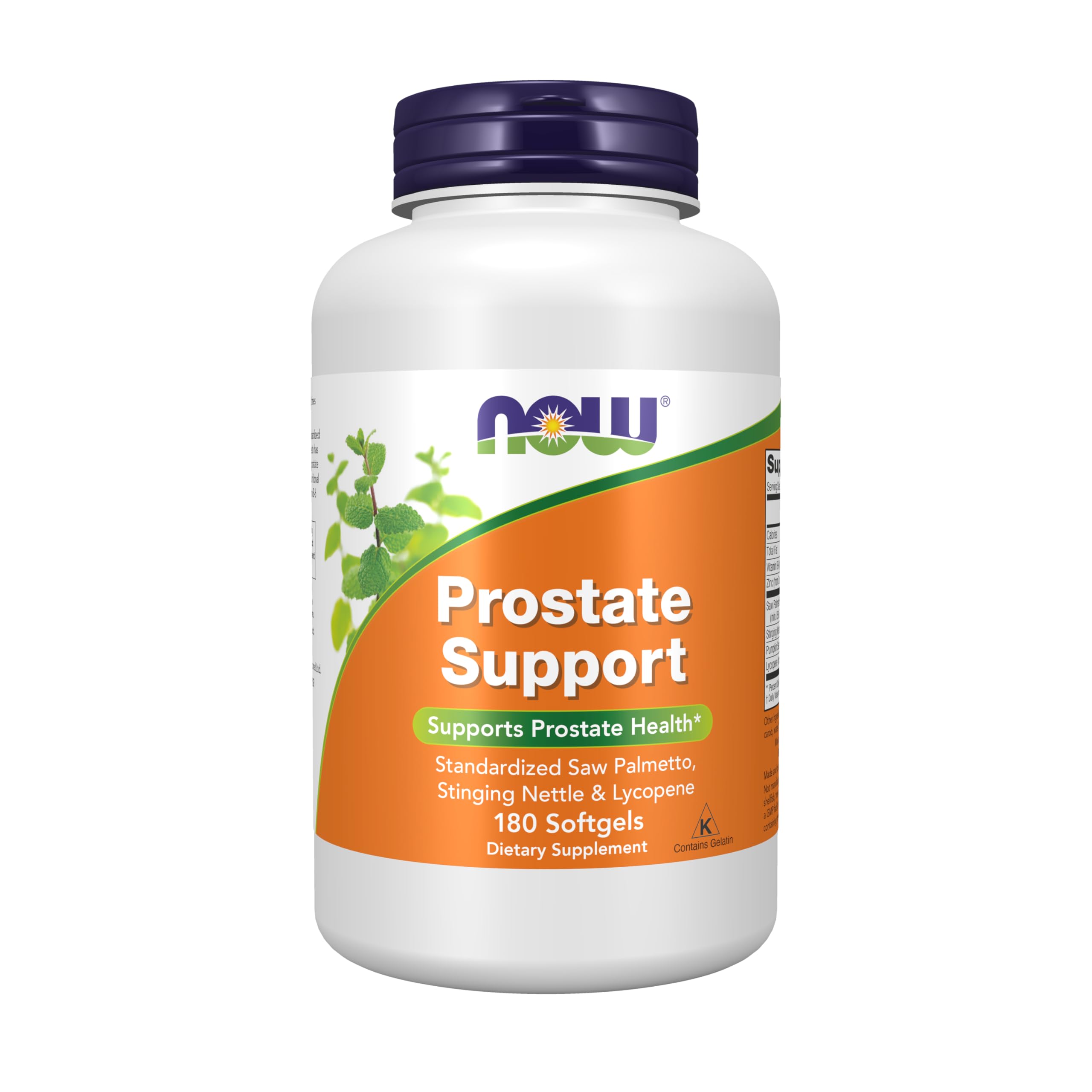 NOW Foods Prostate Support softgels bottle for daily wellness