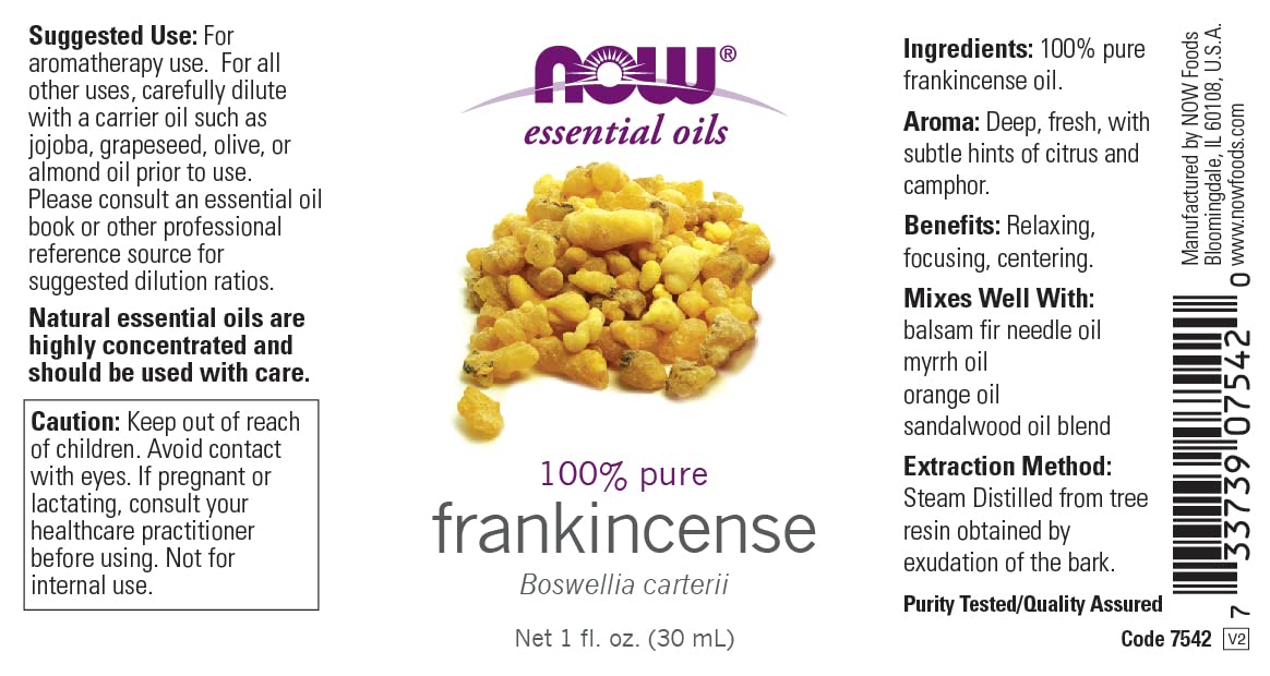 Now Foods Pure Frankincense Oil pack of 3 bottles for ongoing fragrance and ritual blending