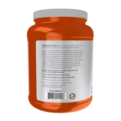 NOW Foods Plant Protein Complex nutrition panel showing 22 g protein per scoop.