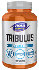 NOW Foods Tribulus 1000mg tablets front view for daily vitality support.