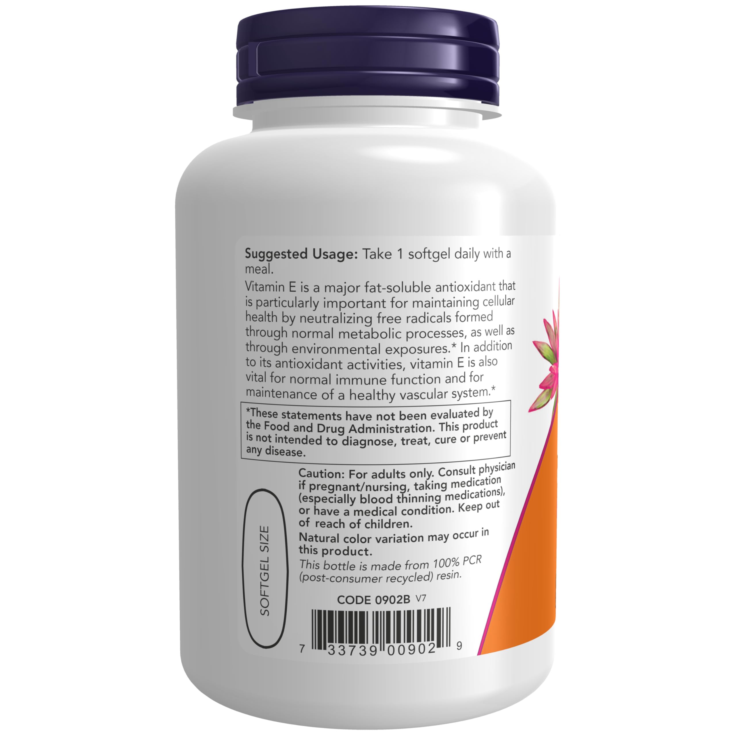 NOW Foods Vitamin E 1000 IU softgels for immune support and vascular health