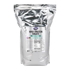 NOW Foods Whey Protein Isolate with BCAAs delivering 25 g of protein per serving for daily support.