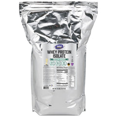 NOW Foods whey protein isolate vanilla serving scoop for measured intake