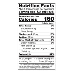 NOW Foods Whey Protein nutrition label helps compare BV and BCAAs.