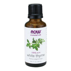 NOW Foods White Thyme Oil bottle for aromatherapy and home fragrance