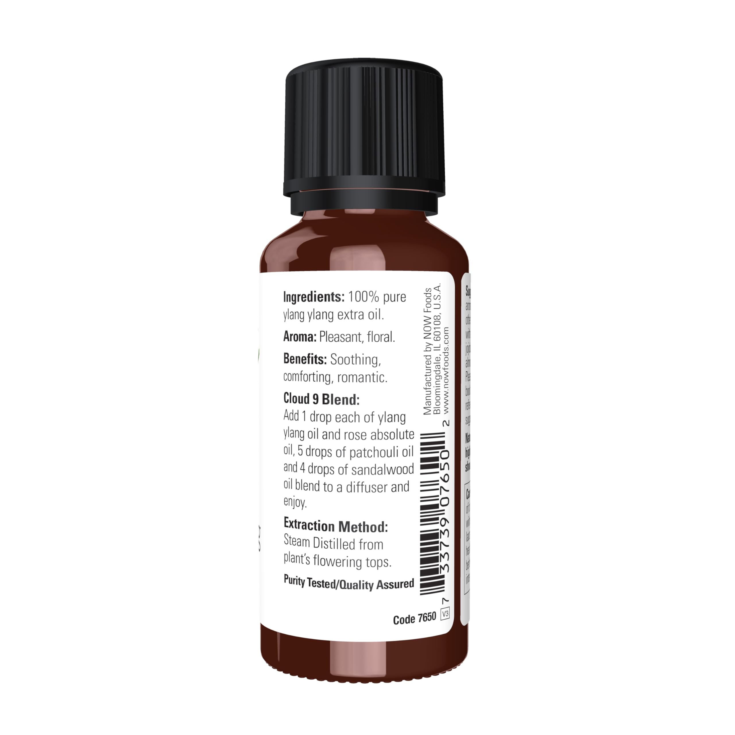 NOW Foods Ylang Ylang Extra oil diffuser scene for relaxing ambience.