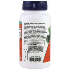 NOW Foods Zinc Picolinate 50 mg label detail highlighting ingredients.