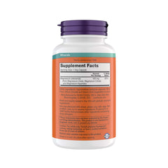 NOW magnesium 400 mg capsules close-up for easy daily intake.
