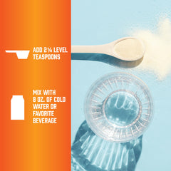 NOW Foods amino-9 essentials powder dissolves in water for a quick drink