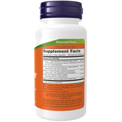NOW Foods ingredient capsules close-up showing plant extract textures and clarity