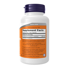 NOW Foods L-Carnosine capsules closeup highlighting muscle vitality support.