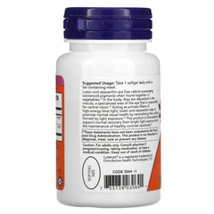 NOW Foods lutein zeaxanthin softgels provide convenient daily eye support