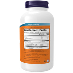 NOW Foods Super Omega EPA label highlights molecular distillation and purity testing